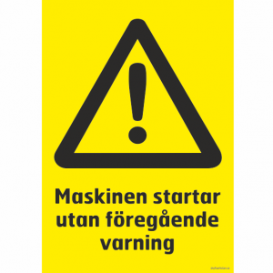 varningsskylt