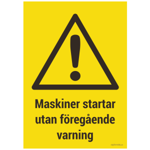 Varningsskylt