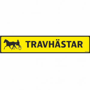 HÄST TRAVHÄSTAR självhäftande dekal 900x175 mm