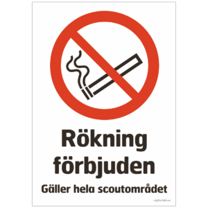 cigarett överstruken scouter
