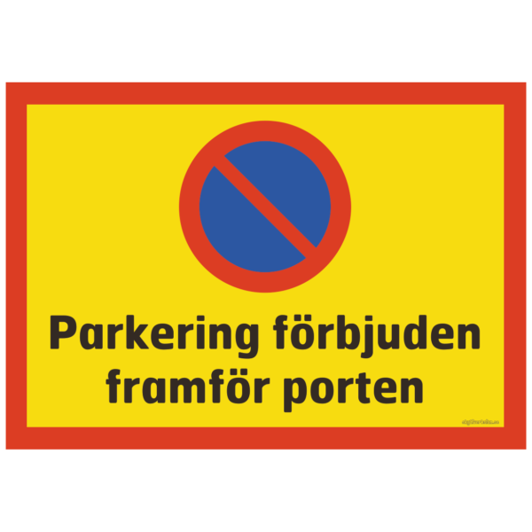 trafikskylt förbud