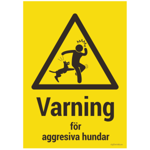 Varningsskylt