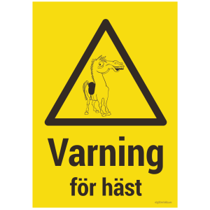 Varningsskylt