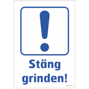 ordningsskylt