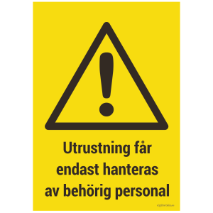 Varningsskylt