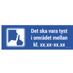 ordningsskylt