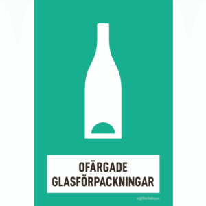 Glas Ofärgade glasförpackningar