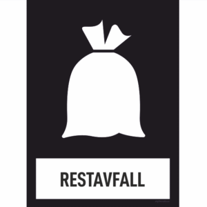 Restavfall Svart