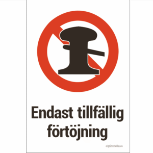 Endast tillfällig förtöjning