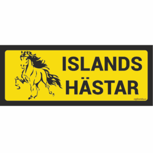 HÄST Islandshästar 26 Självhäftande dekal 380x150 mm