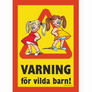 BARN - VARNING för vilda barn flickor