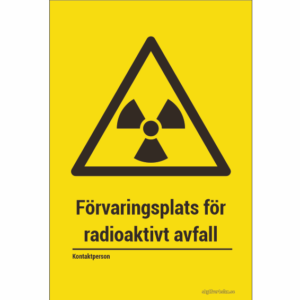 Förvaringsplats för radioaktivt avfall